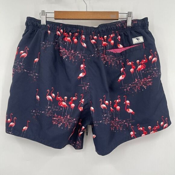 Ted Baker London Multicolor Flamingos Slim Fit Quick Dry Swim Trunks Size 6 - Picture 5 of 6